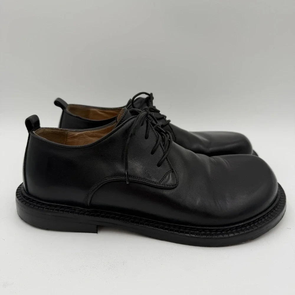 Betula Birkenstock Vintage Black Derby Shoes Leather Men's Size 9 Womens 11